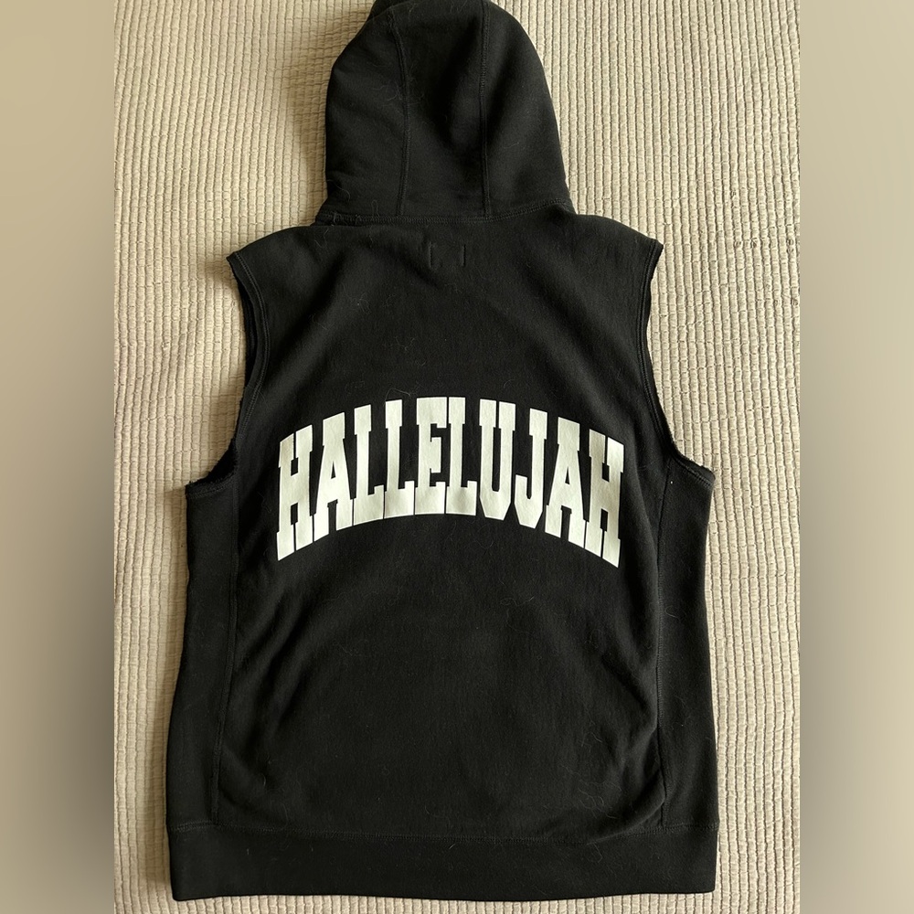 NOAH NYC Hallelujah Grace Hoodie Sleeveless XL fits Large/Medium, Never worn